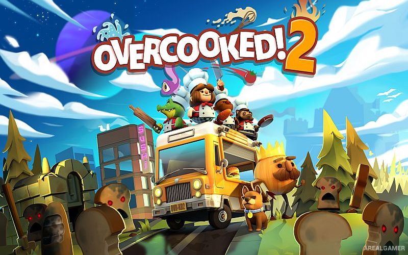 Overcooked! 2 Cover Art, Free Download, PC Game, Full Version