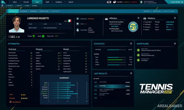 Tennis Manager 2021 Screenshot 1