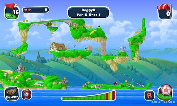 Worms Crazy Golf Screenshot 2