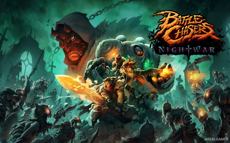 Battle Chasers: Nightwar Cover Art, Free Download, PC Game, Full Version