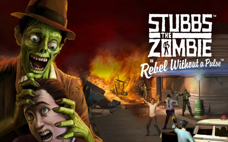 Stubbs the Zombie in Rebel Without a Pulse Cover Art, Free Download, PC Game, Full Version