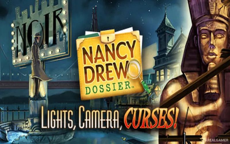 Nancy Drew Dossier: Lights, Camera, Curses! Cover Art, Free Download, PC Game, Full Version