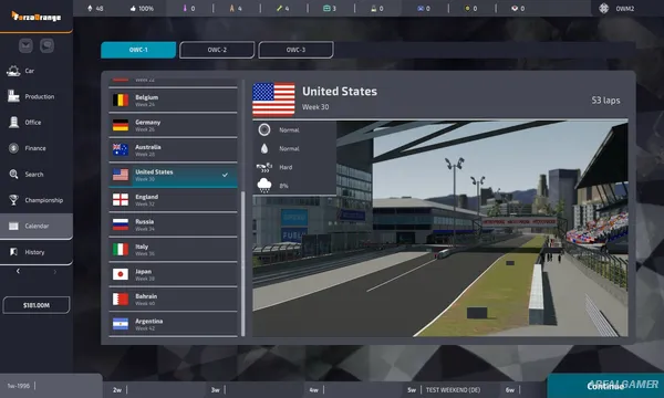 Open Wheel Manager 2 Screenshot 1