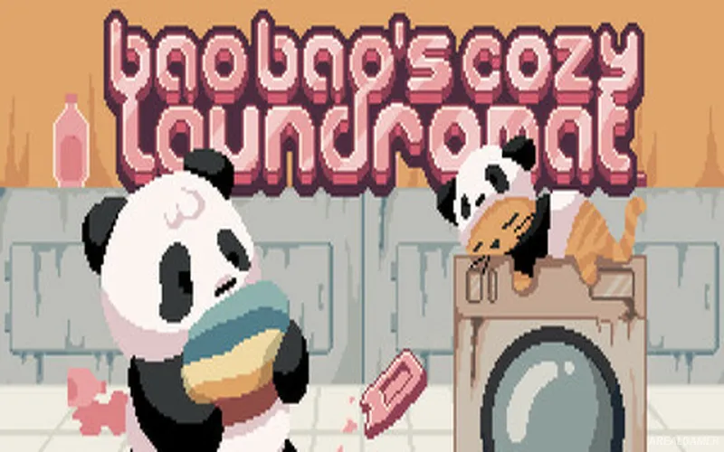 Bao Bao's Cozy Laundromat Cover Art, Free Download, PC Game, Full Version