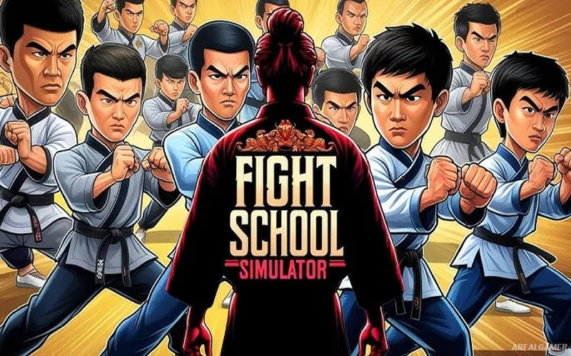 Fight School Simulator Cover Art, Free Download, PC Game, Full Version