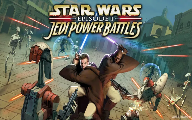 STAR WARS: Episode I: Jedi Power Battles Cover Art, Free Download, PC Game, Full Version