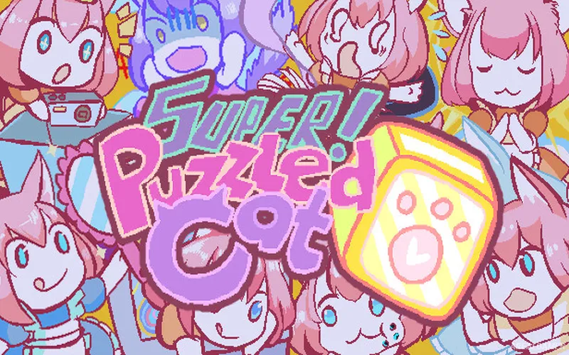 Super Puzzled Cat Cover Art, Free Download, PC Game, Full Version