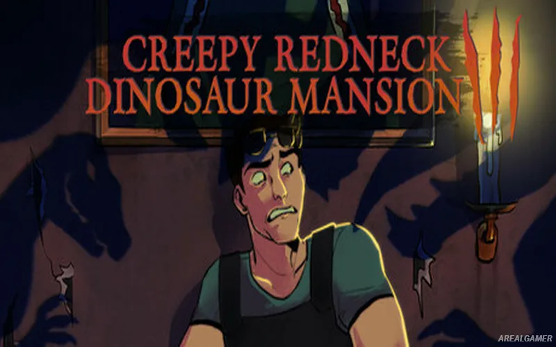 Creepy Redneck Dinosaur Mansion 3 Cover Art, Free Download, PC Game, Full Version