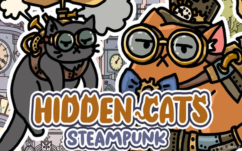 HIDDEN CATS 3: Steampunk Cover Art, Free Download, PC Game, Full Version