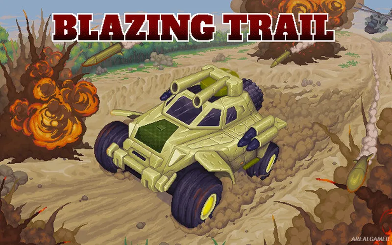 Blazing Trail Cover Art, Free Download, PC Game, Full Version