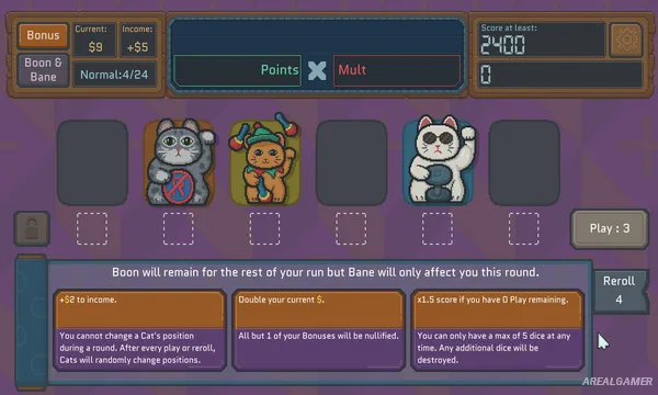 Cats & Dice Screenshot 2, Free Download, PC Game, Full Version