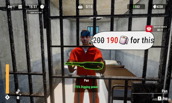 Prison Escape Simulator: Dig Out Screenshot 3, Free Download, PC Game, Full Version
