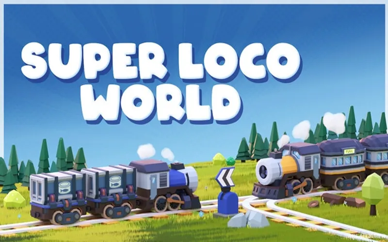 Super Loco World - Cozy Train Automation Cover Art, Free Download, PC Game, Full Version