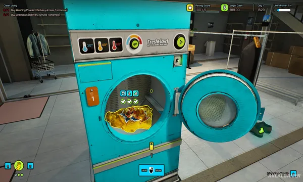 Laundering Simulator - Clean Cash and Laundry Screenshot 1