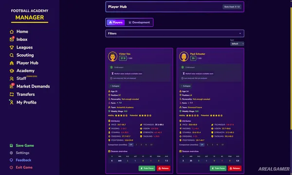 Football Academy Manager Screenshot 2