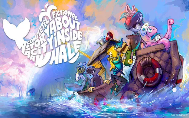 A Completely Fictional Story About a City Inside a Whale Cover Art, Free Download, PC Game, Full Updated